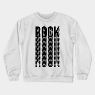 rock black design logo Crewneck Sweatshirt